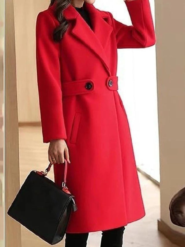 Lune London | Wool coat Women, Belt design - Long length
