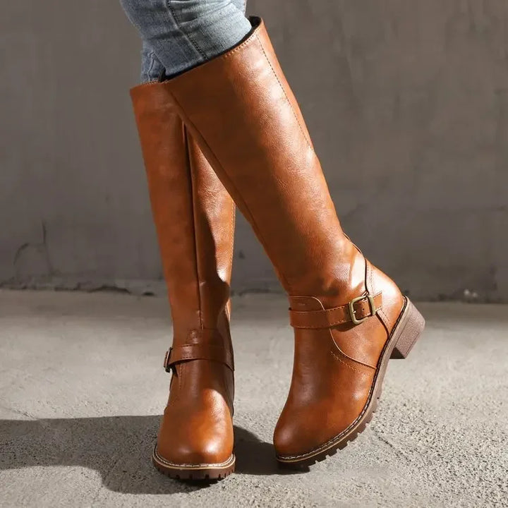 Chic Und Stil | Elegant Leather Boots Trendy Women's Boots for Every Occasion