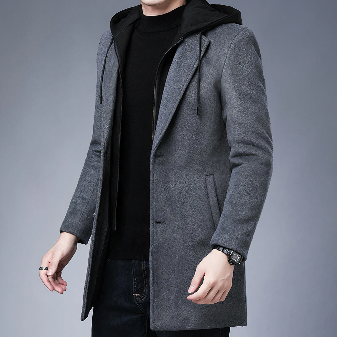Lune London | Wool Trench Coat for Men