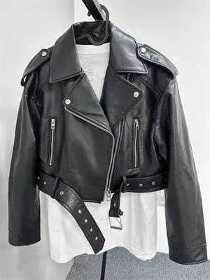 Lune London | Short leather jacket - Retro - High quality leather - Perfect for all occasions