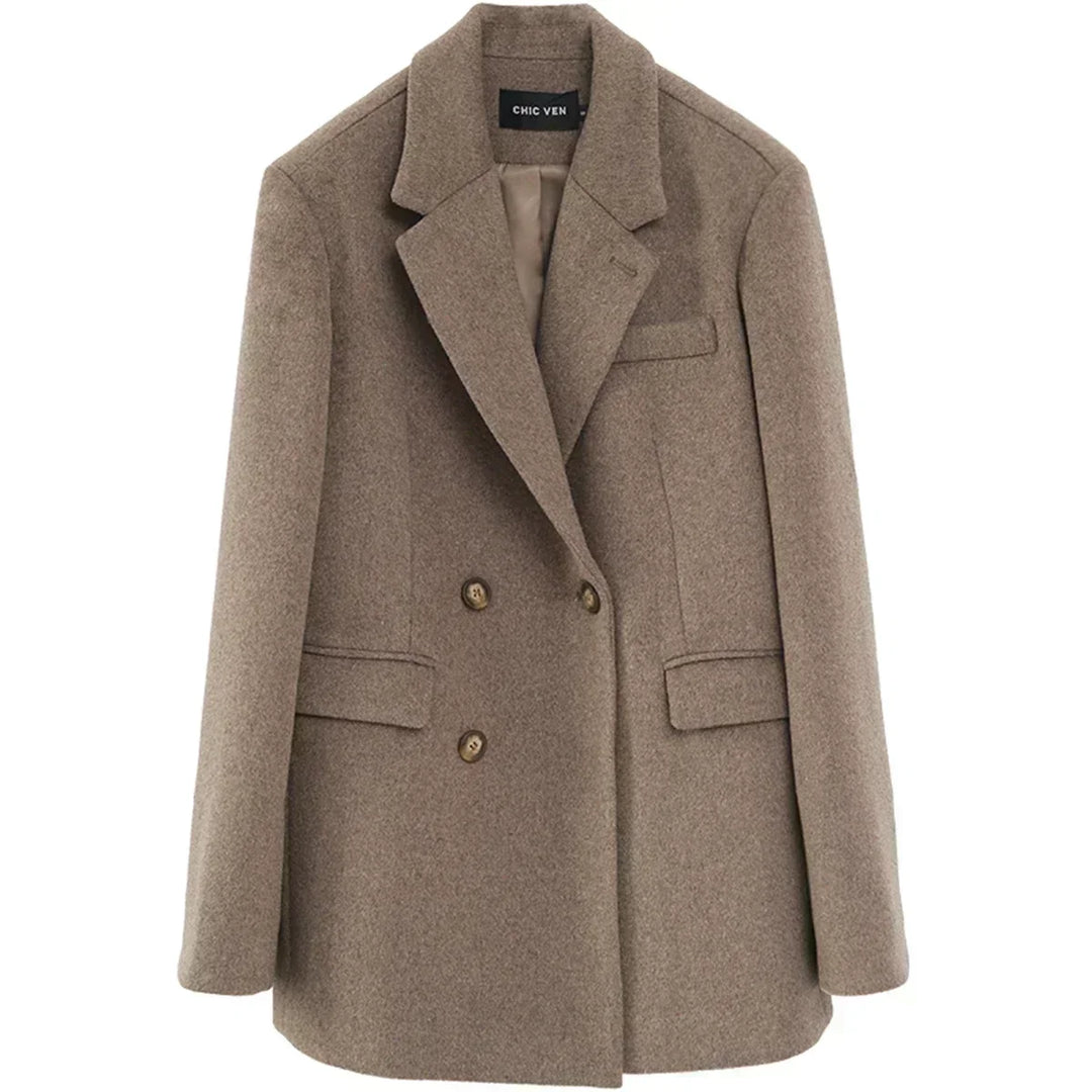 Lune London | Women's Jacket - Mid-Length Wool Coat