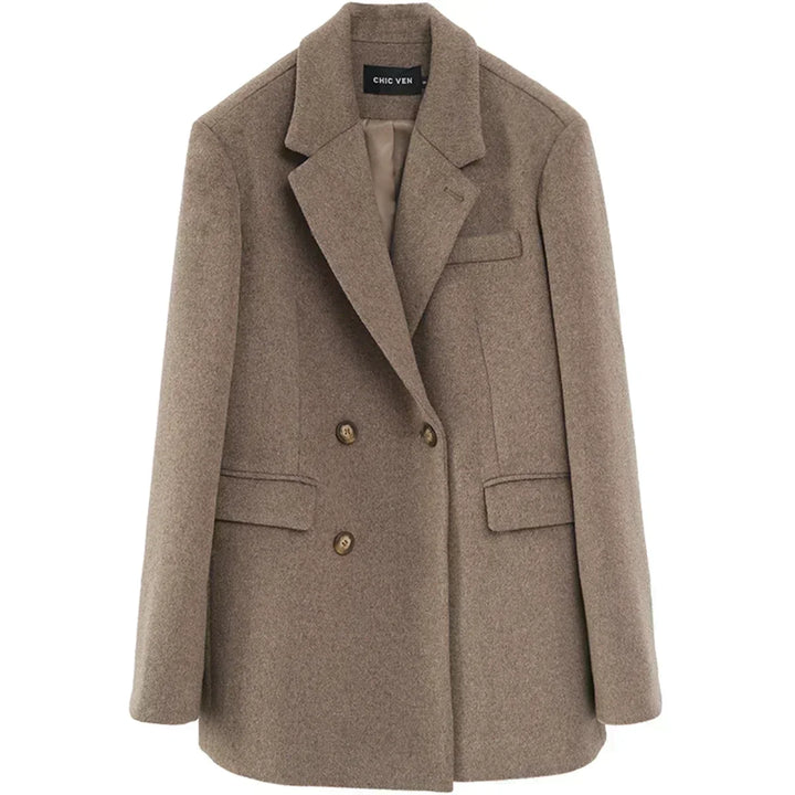 Lune London | Women's Jacket - Mid-Length Wool Coat
