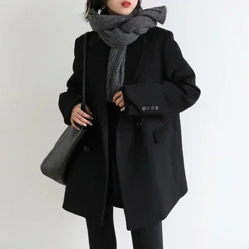 Lune London | Women's Jacket - Mid-Length Wool Coat