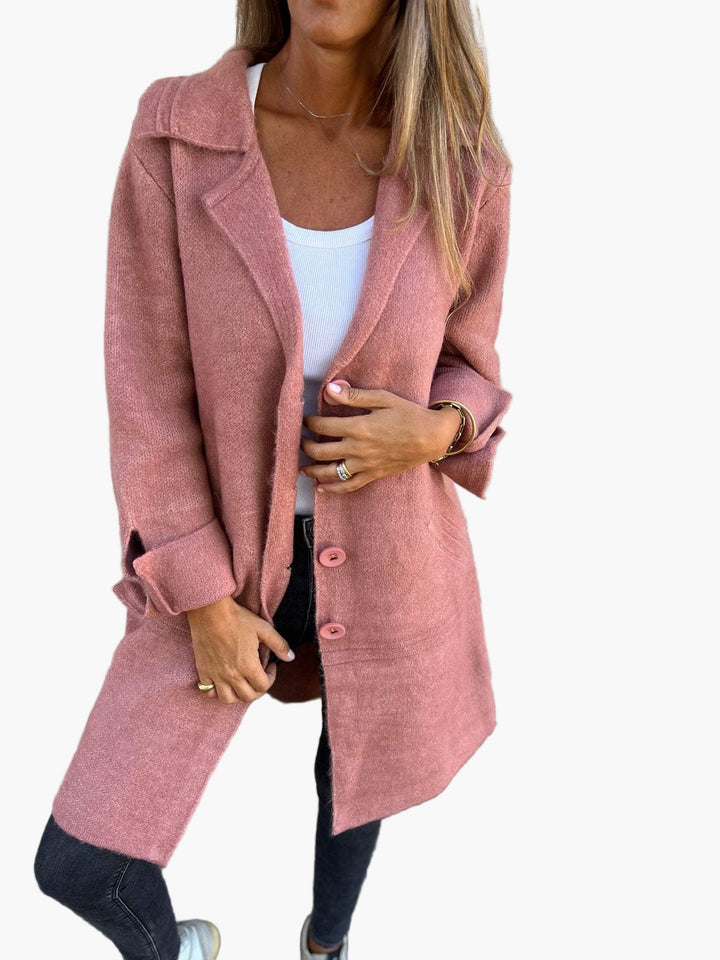 Lune London | Elegant Lapel Coat - Long trench coat for daily wear and the office
