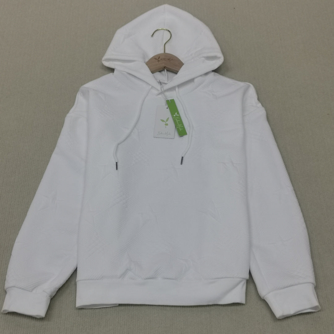 Lune London | Plain white long sleeve sweatshirt
