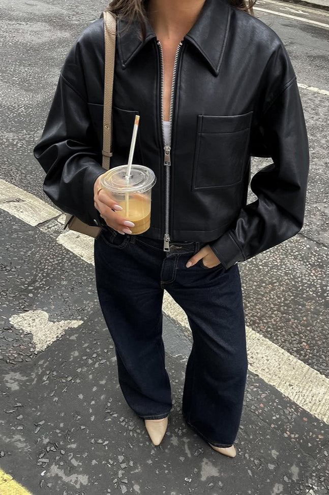 Lune London | Matte Leather Motorcycle Jacket