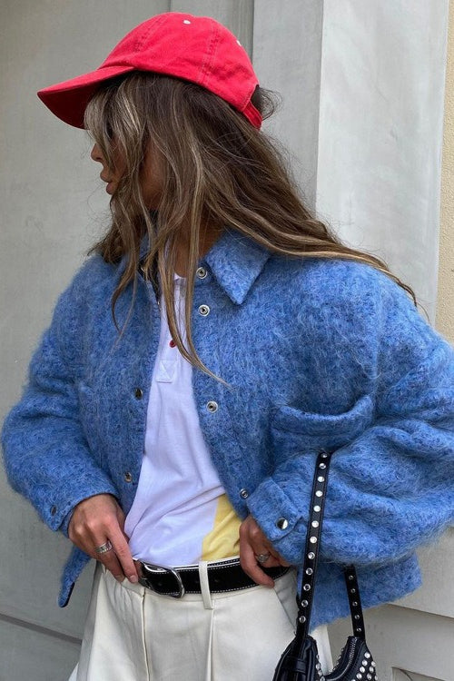 Lune London | Sleeve Blue Wool Jacket
