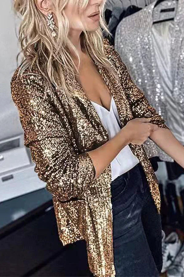 Lune London | Blazer with Lapels and Sequins