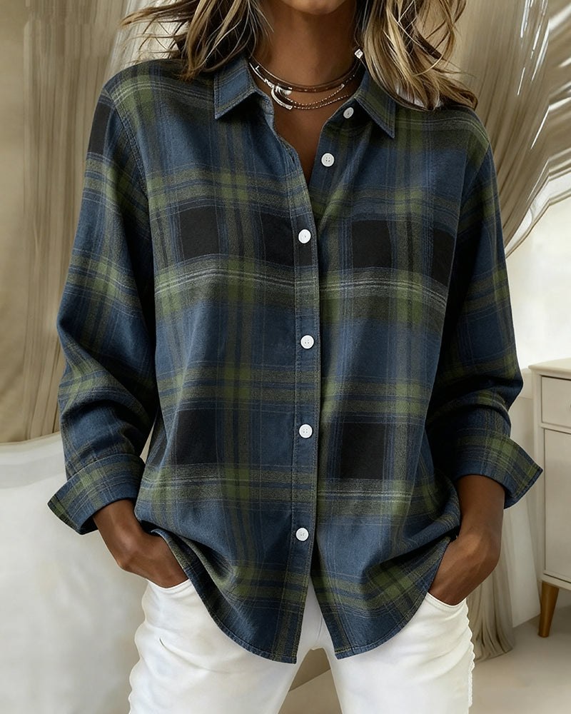 Lune London | Checked pattern and notched lapel