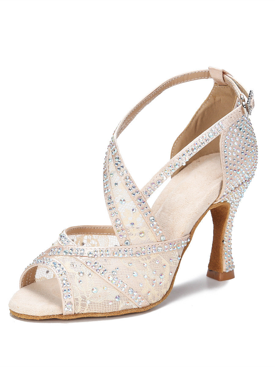 Lune London | with Diamonds Ornate Latin Dance Shoes Women Adults