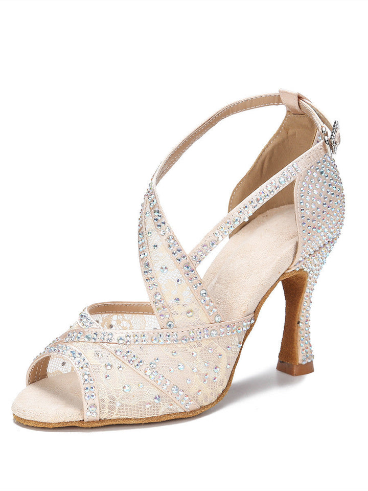 Lune London | with Diamonds Ornate Latin Dance Shoes Women Adults