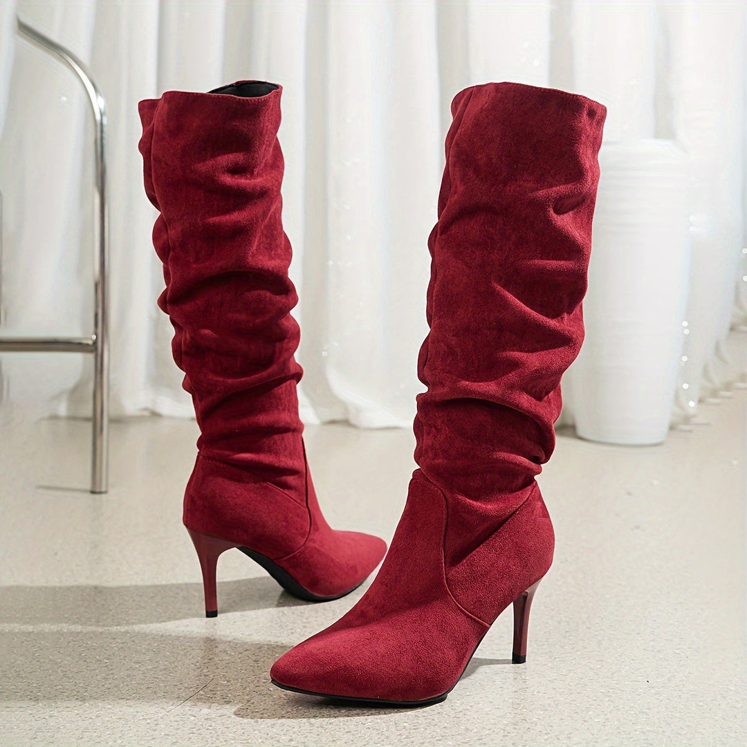 Lune London | Toe Stiletto-heel Slouch Knee-high Boots for Women