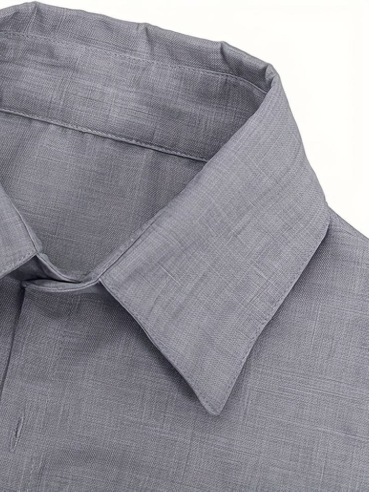 Chic und Stil | Classic Casual Short Sleeve Shirt with Buttons for Men
