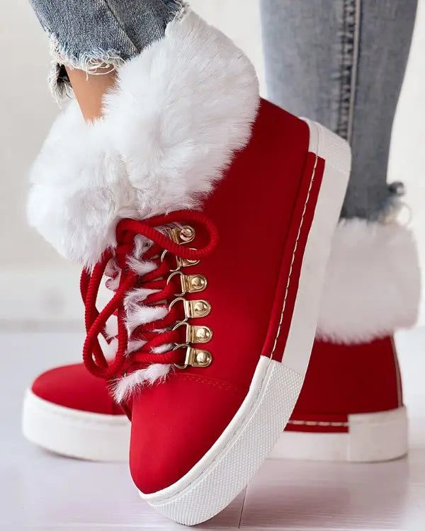 Lune London | Detail lined ankle boots with laces