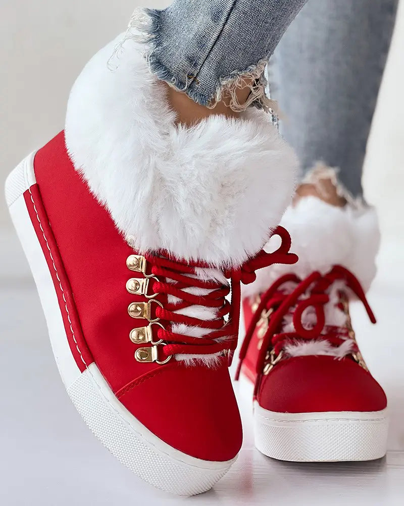 Lune London | Detail lined ankle boots with laces