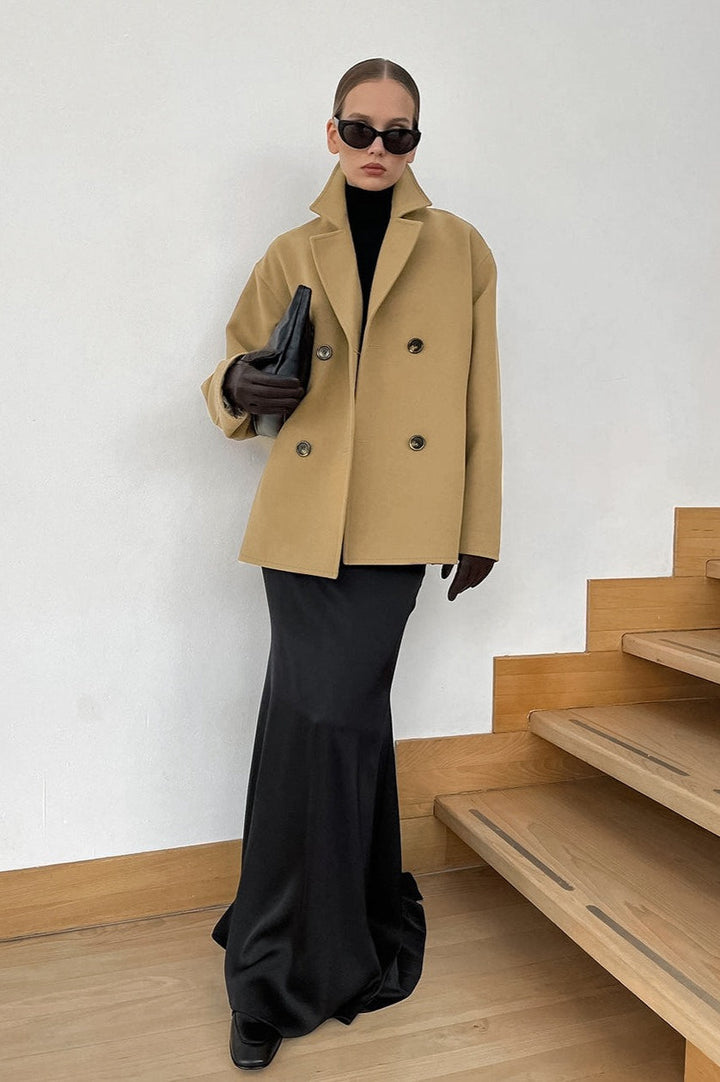 Lune London | Brown Double-Breasted Wool Jacket