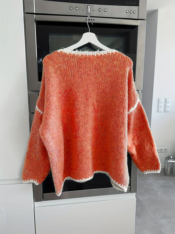 Lune London | Loose Knit Sweater Soft and Cozy Unique Crochet Details