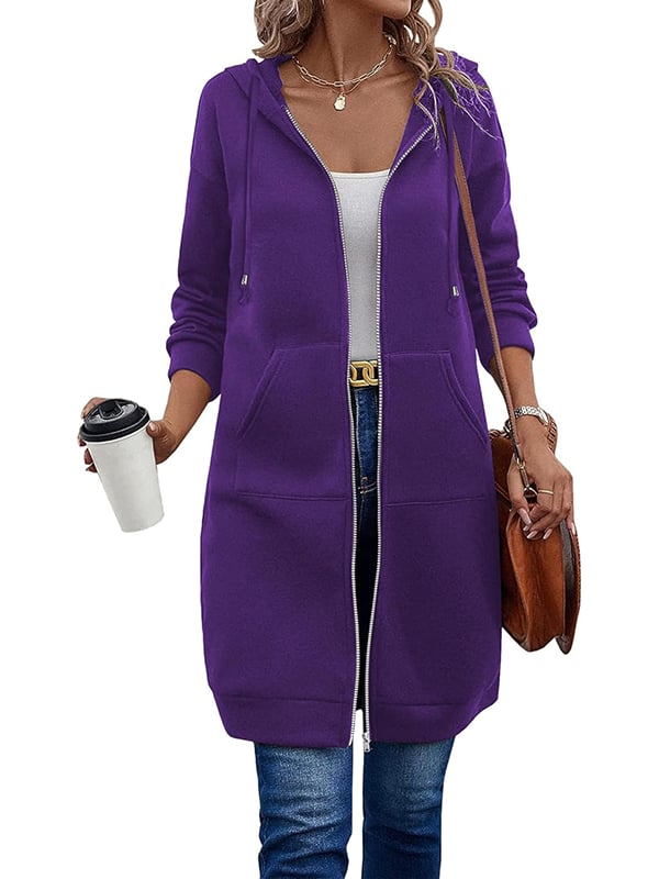 Lune London | Long hooded jacket with zipper