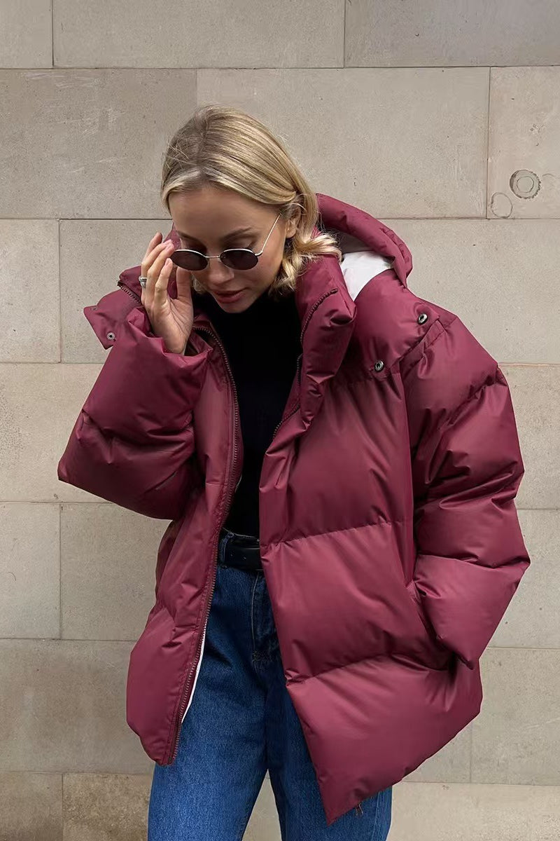 Lune London | Duty Zipper Hooded Puffer Coat