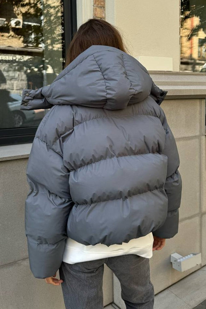 Lune London | Fit Cropped Hooded Puff Jacket