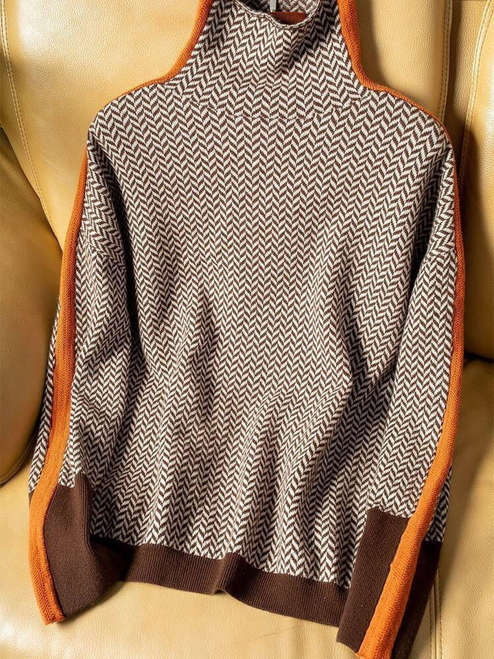 Chic Und Stil | Turtleneck Sweater Made Of Cashmere for Women