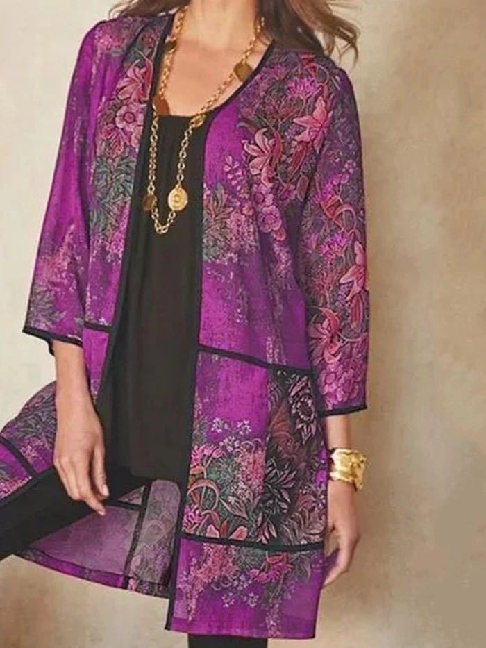 Lune London | Classy Uv-Proof Print Sun Protection Shirt Blouse