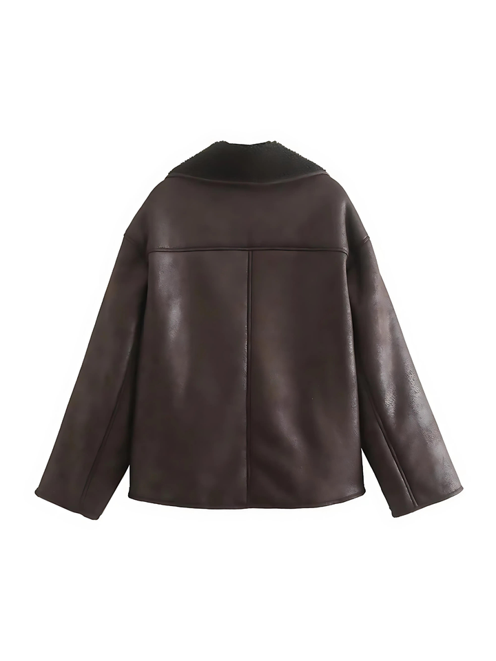 Lune London | Faux leather Warm Jacket