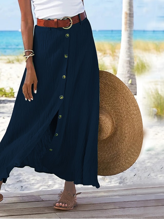 Lune London | Long linen skirt for women Zelda