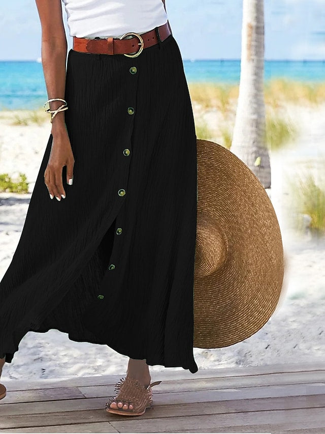 Lune London | Long linen skirt for women Zelda