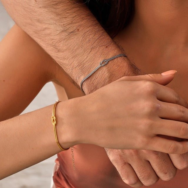 Lune London | Minimalistische Armreif Liebesknoten