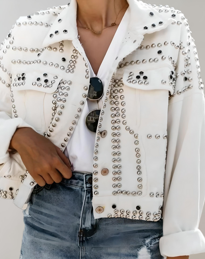 Lune London | Casual denim jacket with studs - Durable and stylish for everyday use
