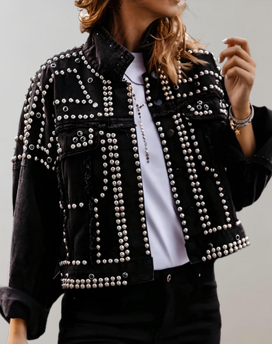 Lune London | Casual denim jacket with studs - Durable and stylish for everyday use