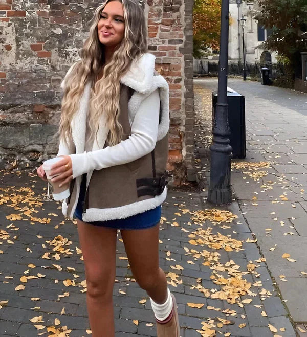 Lune London | Hannah I Autumn cardigan with teddy lining