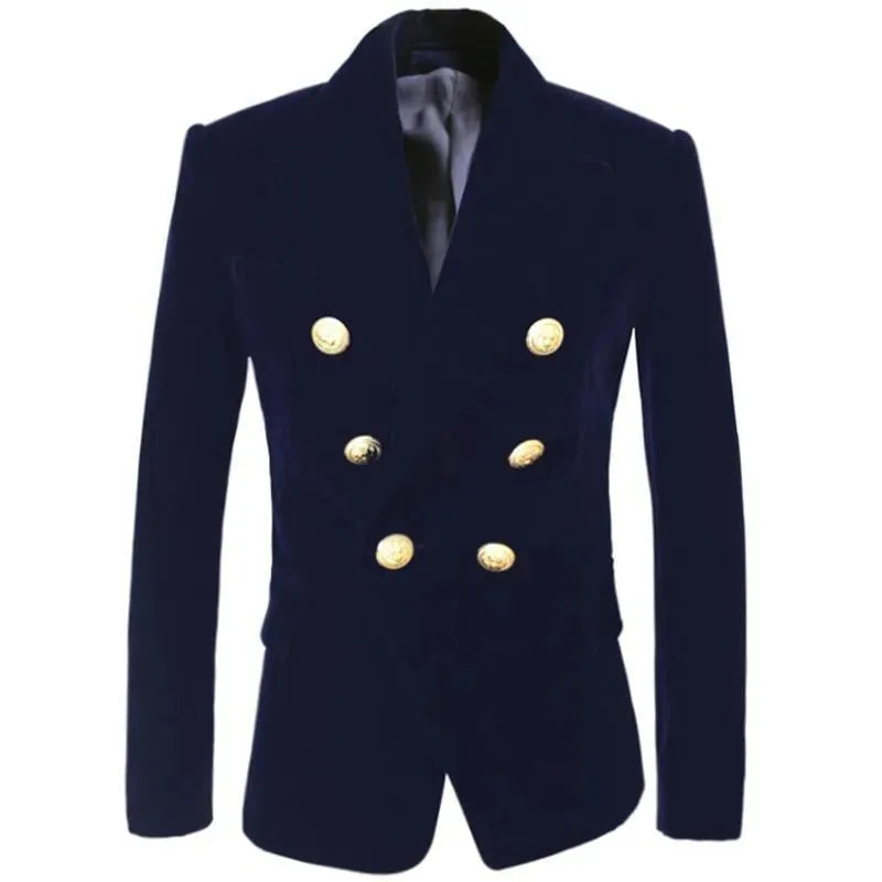 Lune London | Aristocratic Velvet Blazer Women Casual Solid Color