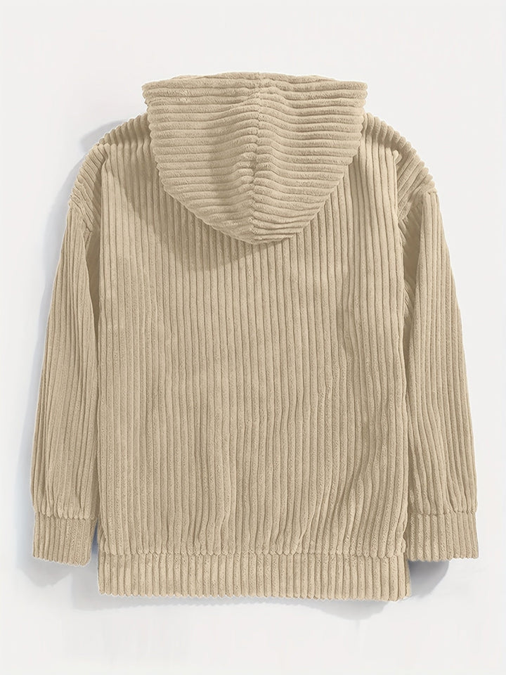 Lune London | Komfort ribbed velvet hoodie