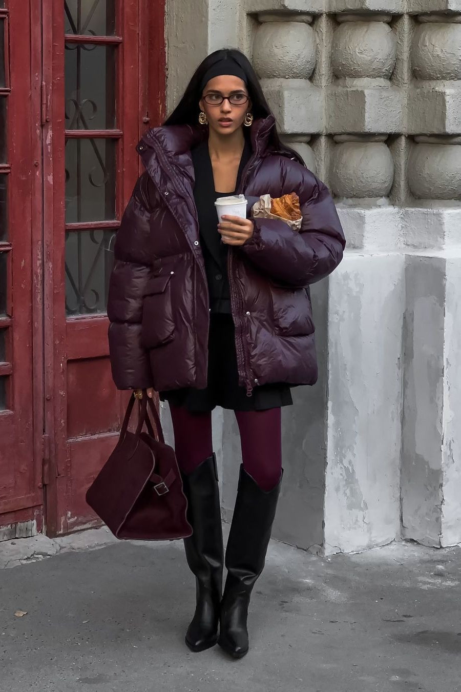 Lune London | Color Padded Hooded Jacket with Zipper