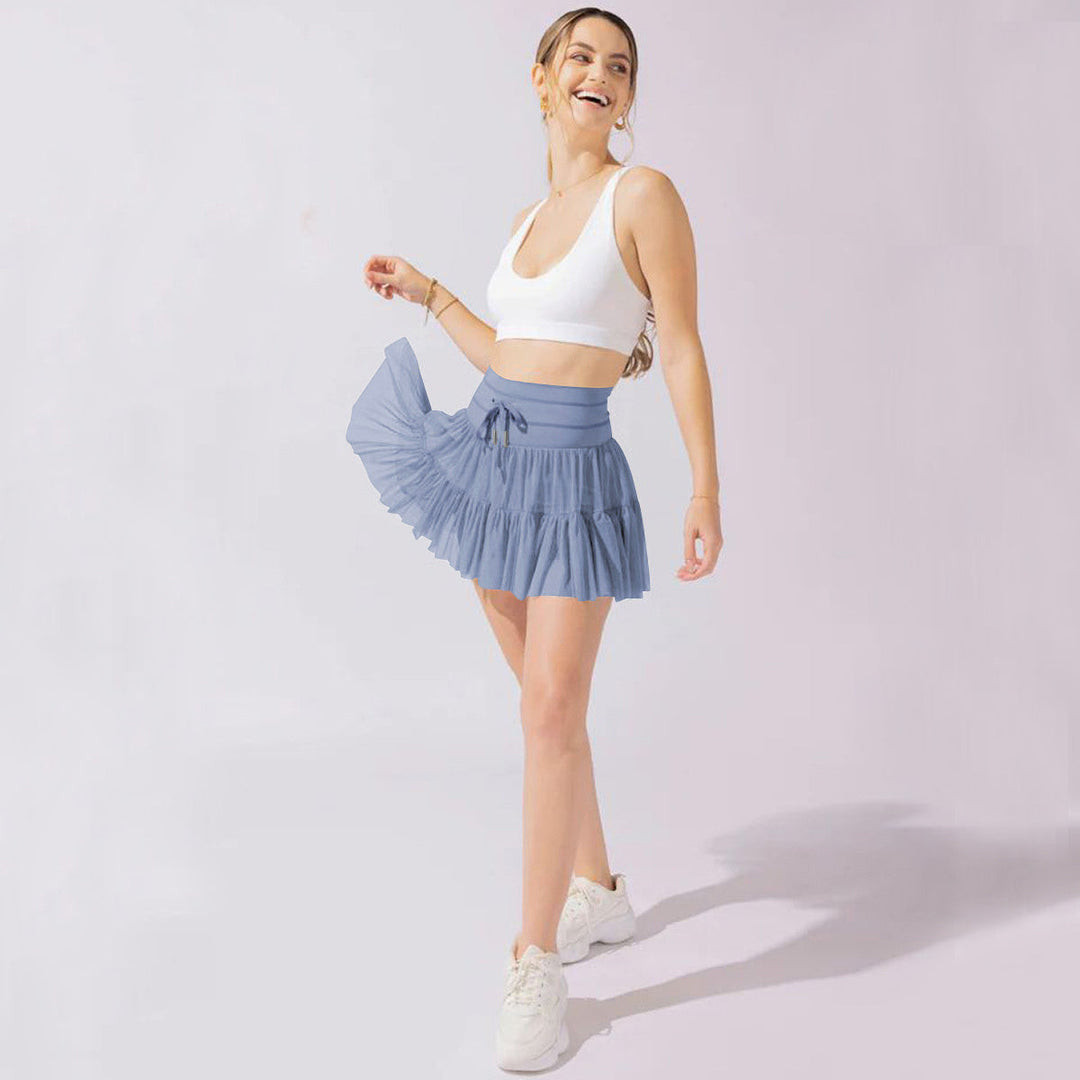 Lune London | High Waist Mini Skirt with Safety Shorts