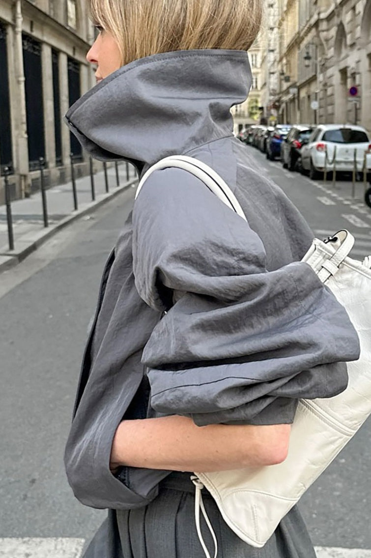 Lune London | Gray High Collar Jacket