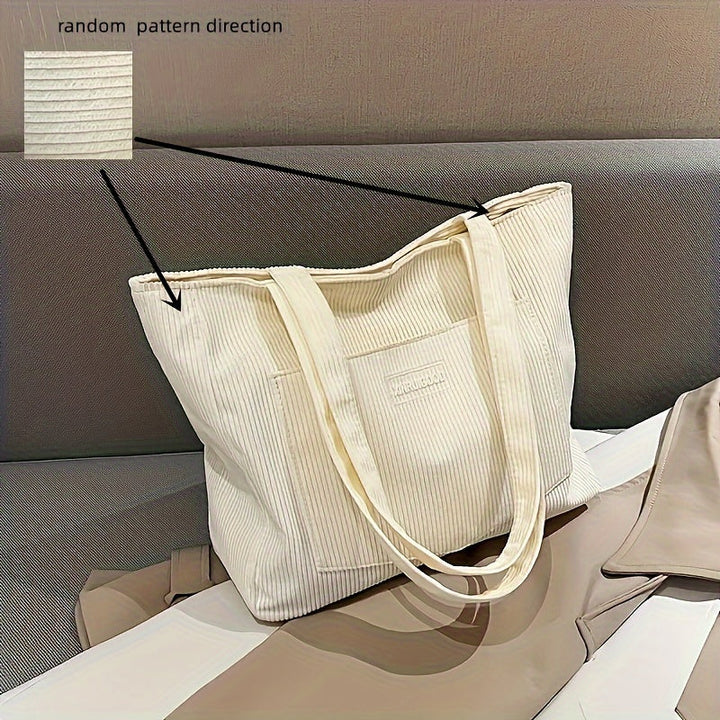 Lune London | Elegant Women's Bag Made Of High-Quality Cord Fabric Vegan Leather