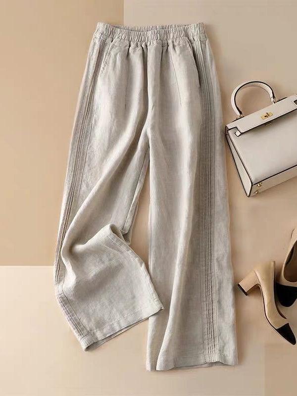 Lune London | Wide Cotton Pants Casual Pants : Your Unique Elegance