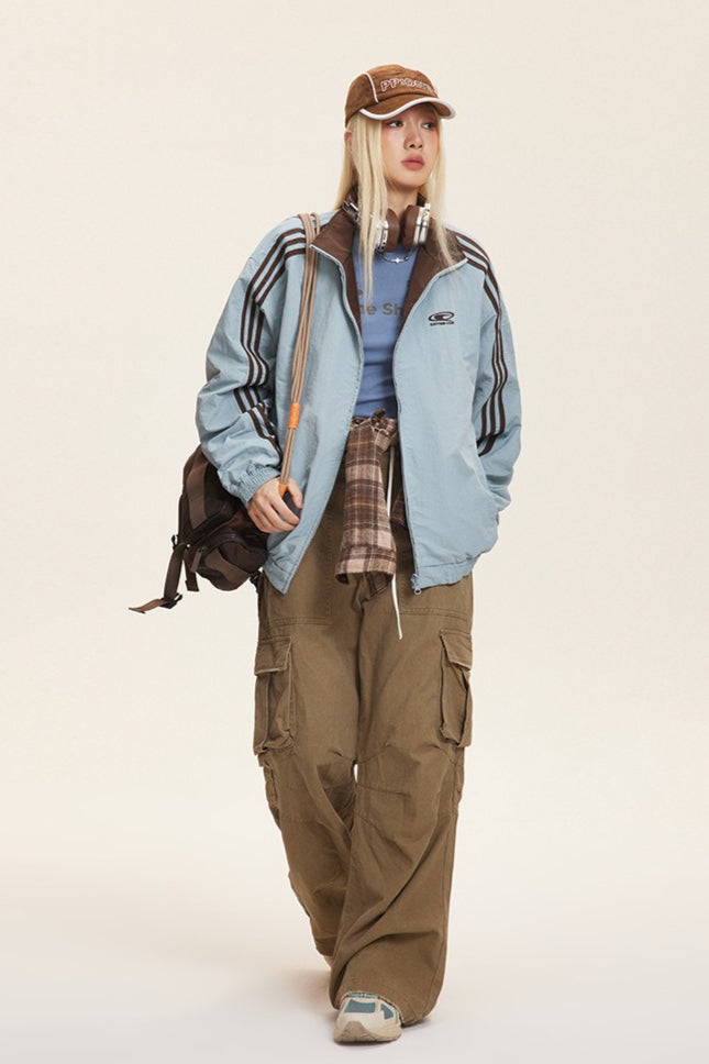 Lune London | Stand collar color combination jacket