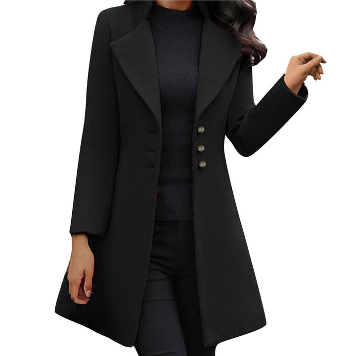 Lune London | Long coat - Tailored fit - Double-breasted buttons - Elegant wool look