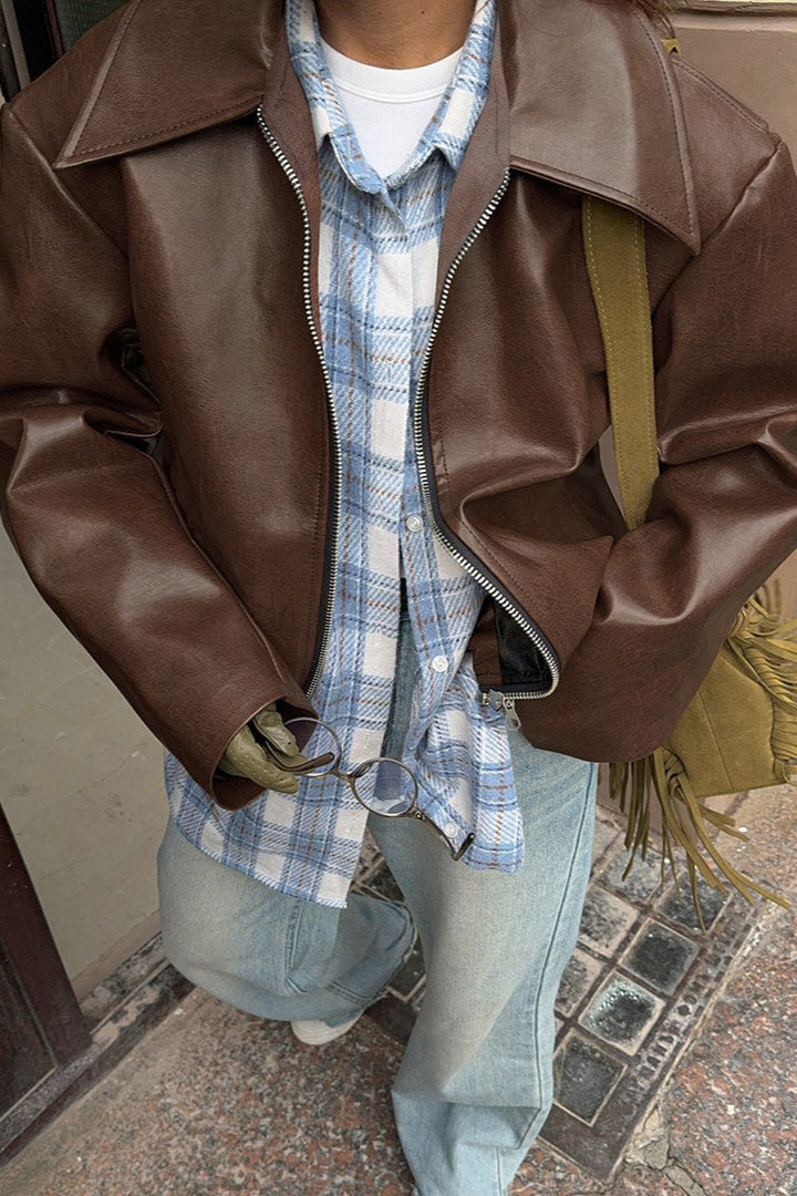 Lune London | Faux Leather Motorcycle Jacket