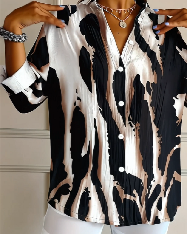 Lune London | Stand Collar Irregular Printed