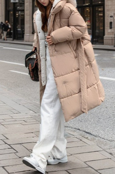 Lune London | Mid-length hooded puffer jacket