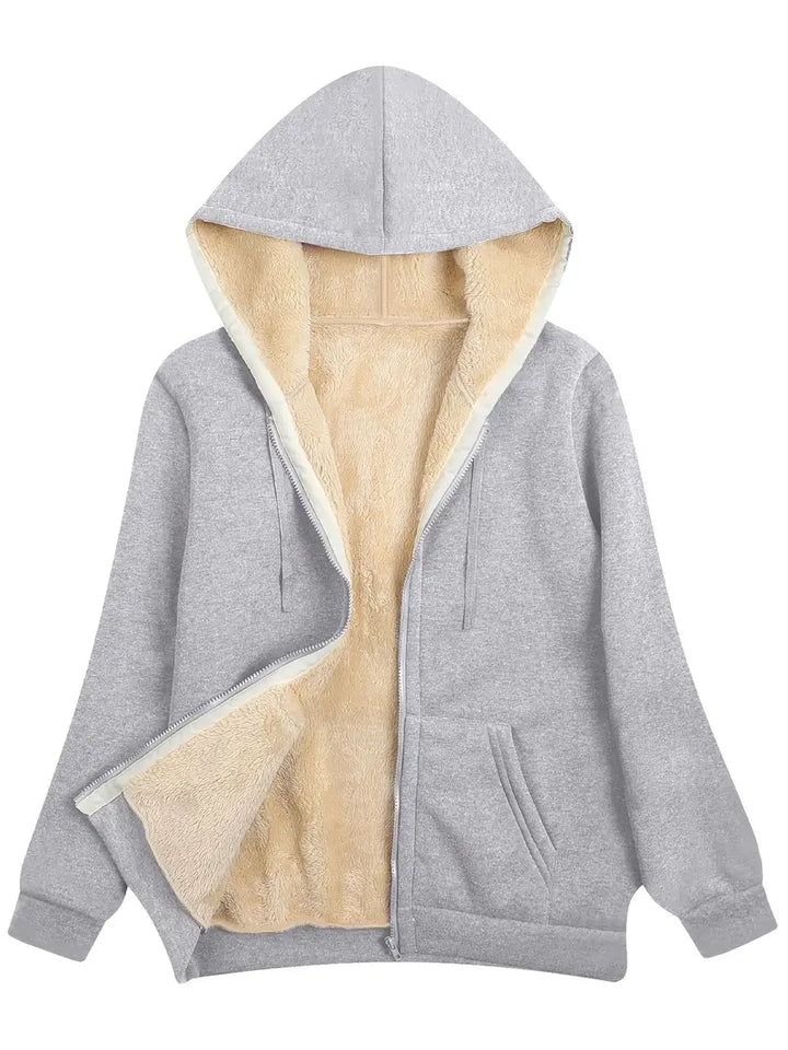 Lune London | Warm and Soft Hoodie Jacket for Women Perfect for Winter