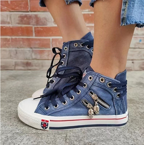 Lune London | Breathable High Top Sneakers for Women in Plus Size