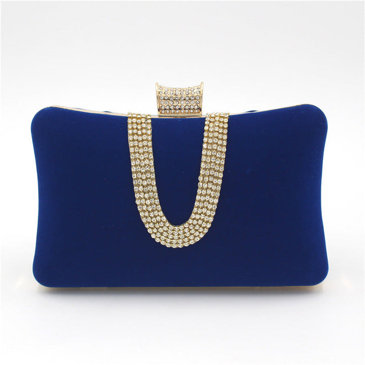 Lune London | Shaped Diamond Suede Bag