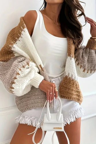 Lune London | Cozy leisure cardigan with contrasting seam detailing