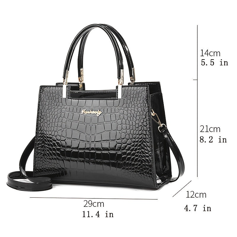 Lune London | Handbag Made Of Shiny Crocodile